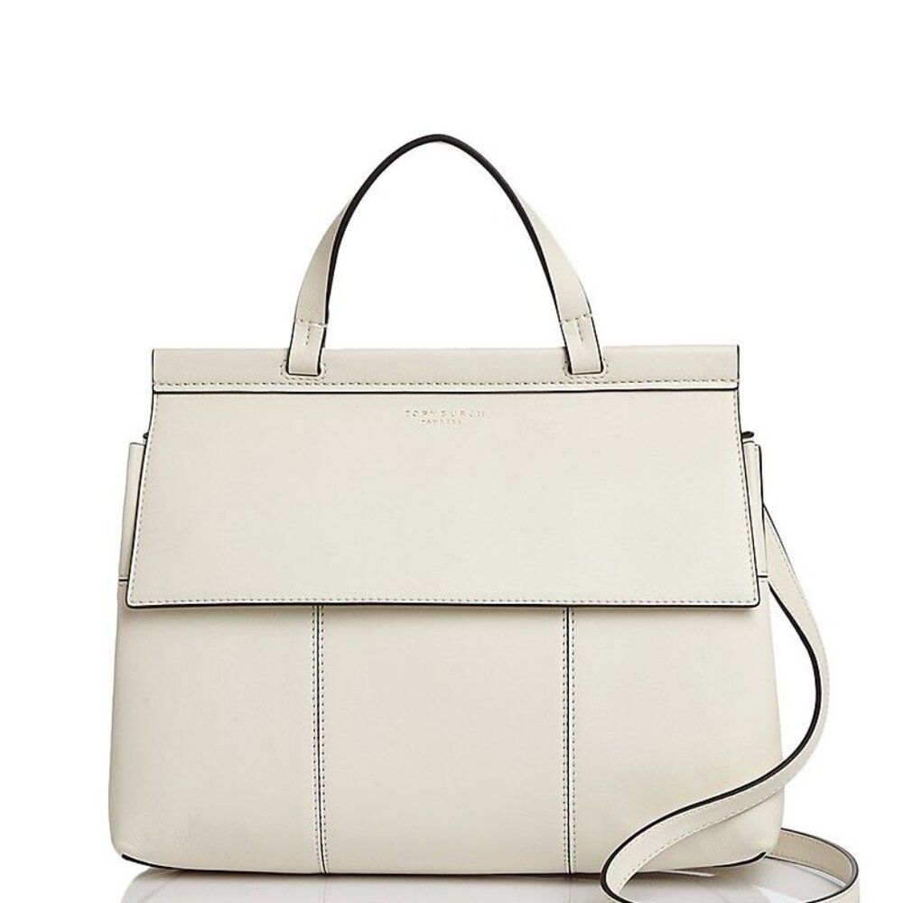 Beautiful Tory Burch T Block Satchel Like New